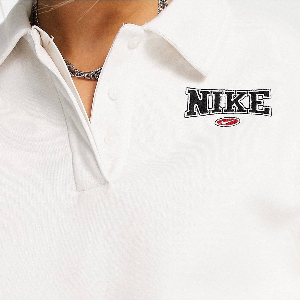 Nike Phoenix Fleece Retro Crop Polo Top